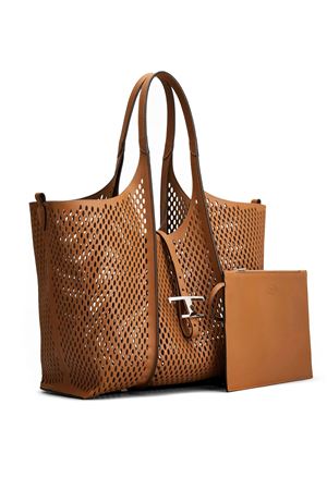 T Timeless Shopping Bag in Leather Medium TOD'S | XBWTSBAW300UPPS410