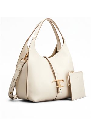 T Timeless Shoulder Bag in Leather Small TOD'S | XBWTSEA0200XSOB015