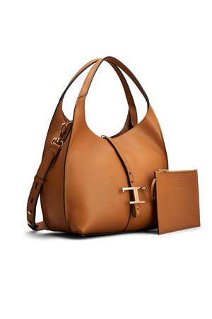 T Timeless Shoulder Bag in Leather Small TOD'S | XBWTSEA0200XSOS410