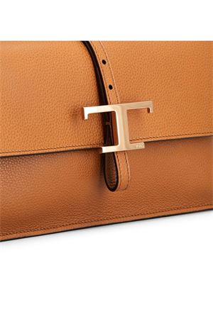 T Timeless Flap Bag in Leather Mini TOD'S | XBWTSEC0100U1ZS410