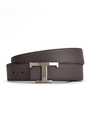 Blue and brown leather double face belt TOD'S | XCMCQR55100HDL01L7