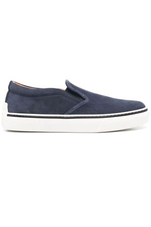 Prussian blue suede sneakers TOD'S | XXM03E0IX70RE0U820