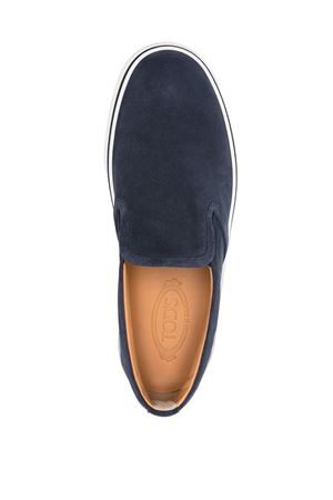 Prussian blue suede sneakers TOD'S | XXM03E0IX70RE0U820