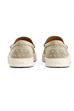 Mocassino in pelle scamosciata beige TOD'S | XXM04L00640RE0C405