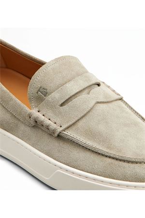 Mocassino in pelle scamosciata beige TOD'S | XXM04L00640RE0C405