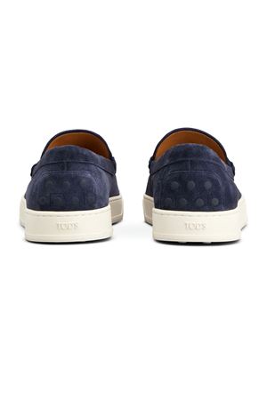 Mocassino in pelle scamosciata blu TOD'S | XXM04L00640RE0U820