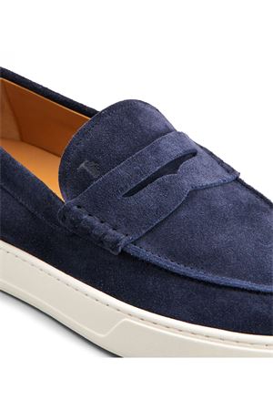 Mocassino in pelle scamosciata blu TOD'S | XXM04L00640RE0U820