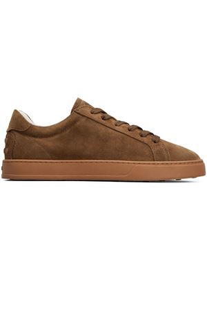 Brown calfskin suede upper sneakers TOD'S | XXM04L0HZ40RE0S818