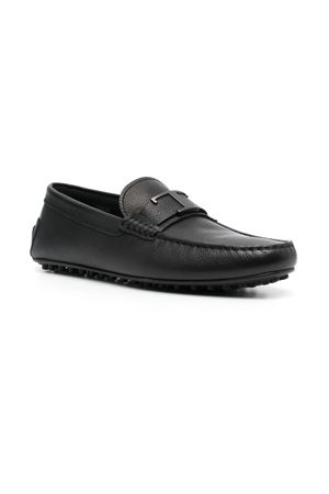 Logo-Plaque Leather Loafers TOD'S | XXM42C0CT50S95B999