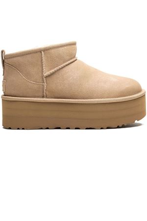 Stivali Classic Ultra Mini beige con plateau UGG | 1135092SAN