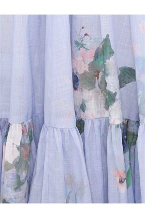 Light Blue Watercolour Floral Midi Dress ZIMMERMANN | 1242DRS255LTBLWCFL