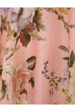 Acacia Broderie Midi Dress in Pink Floral ZIMMERMANN | 1736DRS252PIF