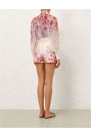 Crush Flat Front Short in Scarlet Floral ZIMMERMANN | 2355AR251SCAFLO