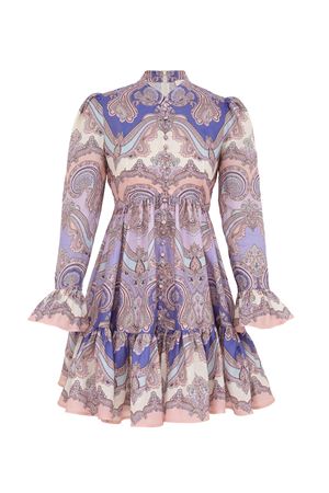 Maxine Mini Dress in Purple Paisley ZIMMERMANN | 2469DRS254PPSLY