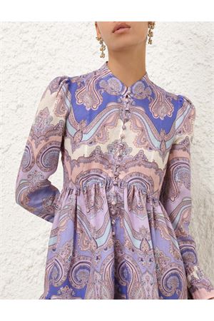 Maxine Mini Dress in Purple Paisley ZIMMERMANN | 2469DRS254PPSLY