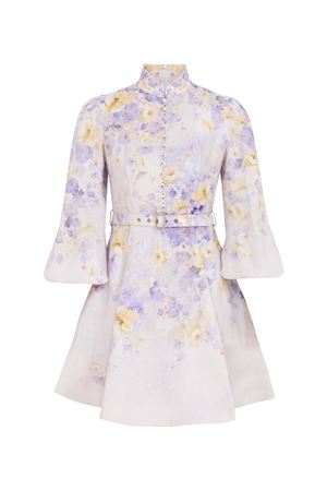 Lilac Floral Linen mini dress ZIMMERMANN | 9142DR251LIF